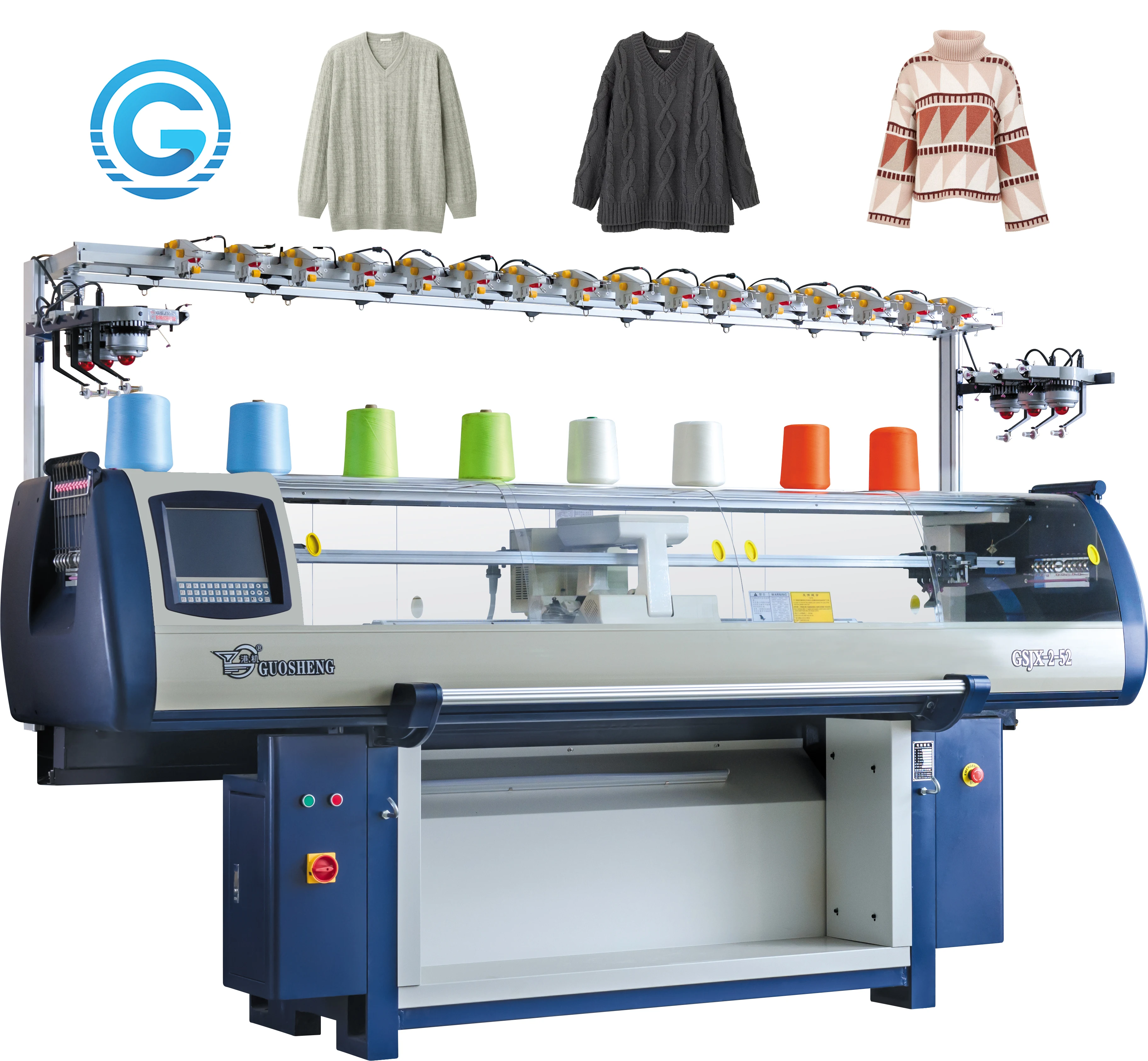 Factory Supplying High Speed Computer Control 1 System 16g 52inch Jacquard  Knitting Machine for Rib Collar and Scarf Flat Knit - China Flat Collar  Knitting Machine, Collar Rib Knitting Machine