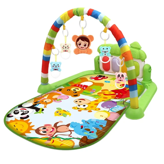 Baby 3-9 months multifunctional crawling mat game blanket pedal piano early education toys