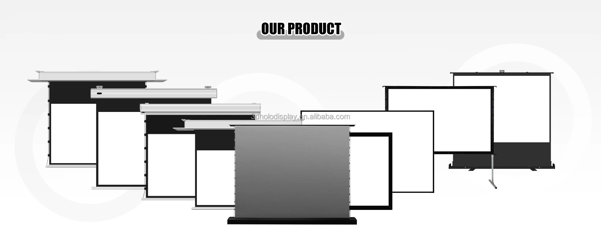16:9 100calowy silnikowy podłogowy projektor ALR 6