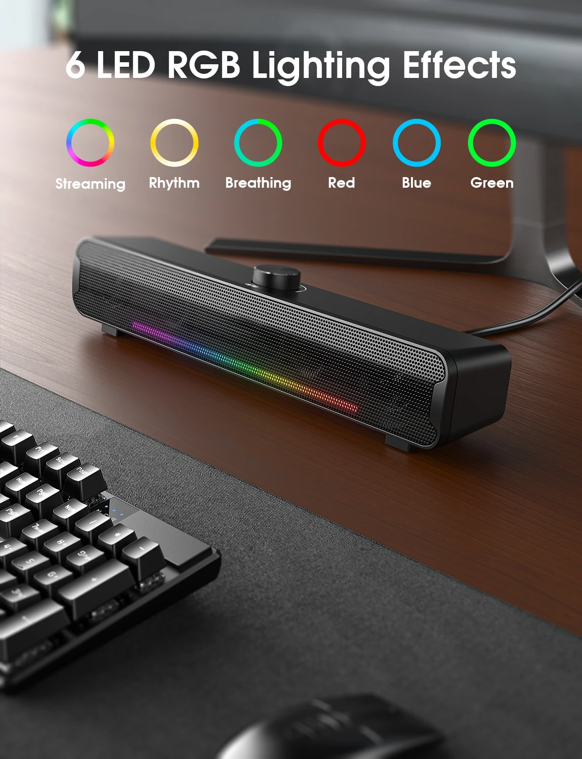 Barre De Son Nootry L16 16W RGB – USB/Bluetooth Pour PC