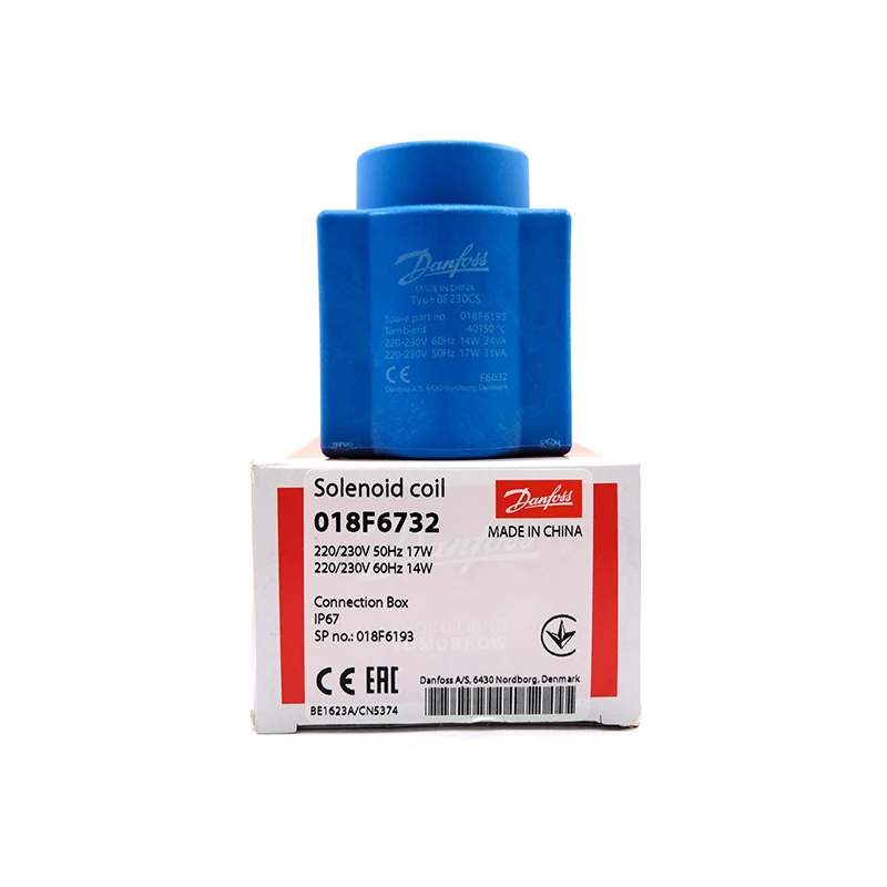 Danfoss 018F6193 018F6732 018F7363 018F7397 018F6701 10W 220AC 230AC Solenoid Valve