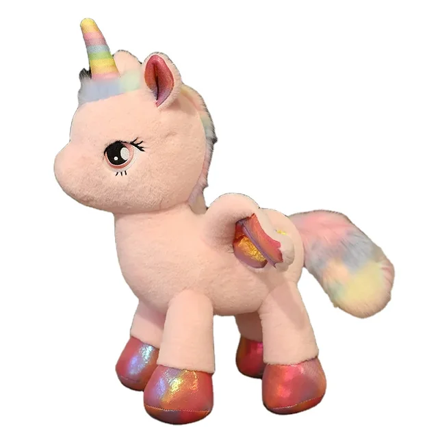 New high quality customized cartoon animal stuffing plush unicorn toys