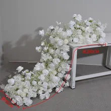 New Wedding Decoration Artificial Flower Square Arch Horn Stand Decorative Flower Row Proposal Window Display