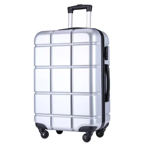 custom logo 28-inch Three-Piece ABS Hardshell Spinner Luggage Set Printed Logo Durable Construction Standard Combination Lock