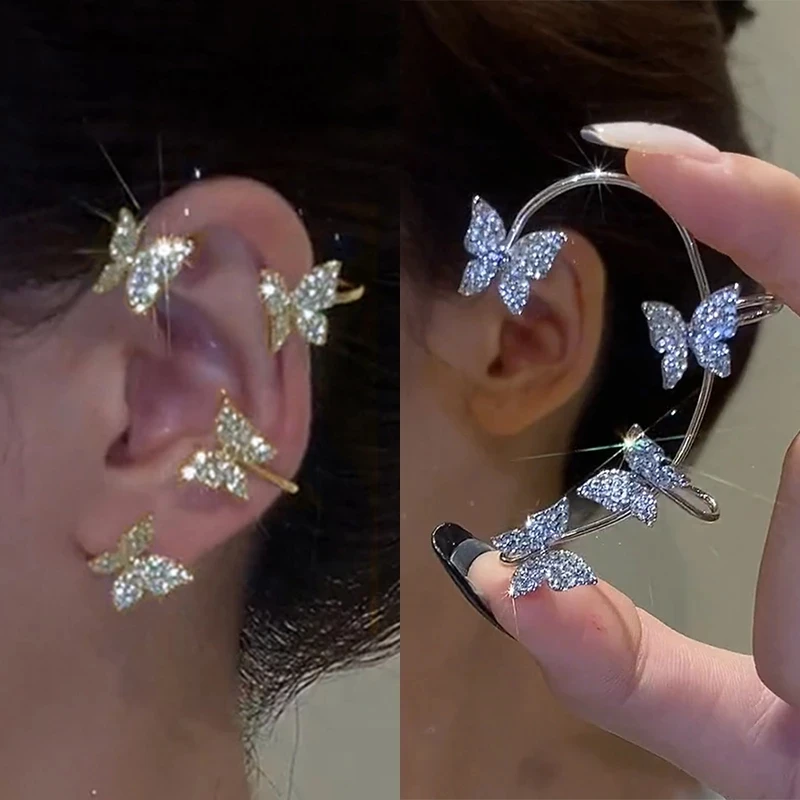 Pt950INFINITE BUTTERFLY PIERCED EARRINGS