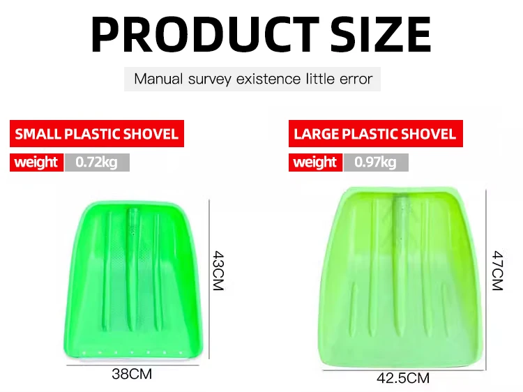 product wholesale   garden farming plastic snow shovel with wood handle for winter-4