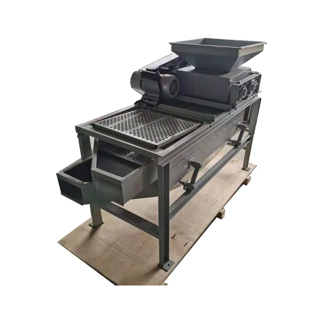 Hard Nuts Shell Removing Sheller Apricot Shelling Cracker Peach Cracking Machine for Almond Walnut Hazelnut Palm Kernel