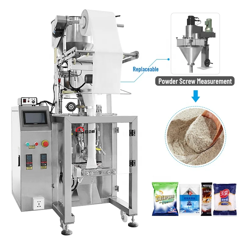 Fully Automatic High-Accuracy 50g-1kg Multi-Function Filling Capping Machine Labeling for Grains Beans Pouch/Film