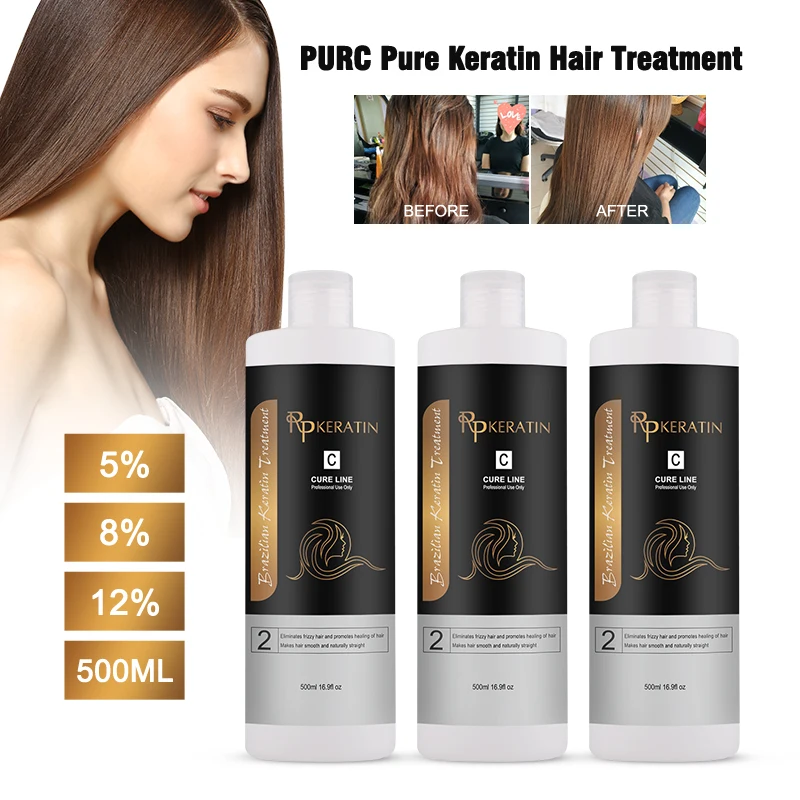 5% Keratin Private label Hydrolyzed Brazilian Hair Protein Keratina  Straight Treatment For Hair