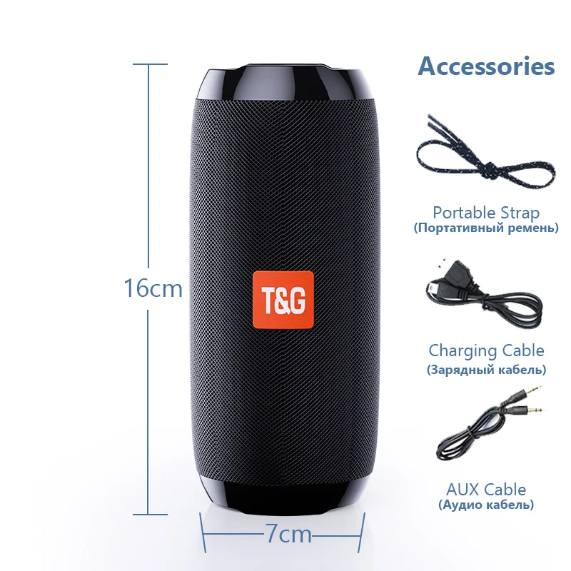 Hot Selling Mini Portable Waterproof Free SD Card GT117 Bluetooths Wireless Speaker - ANKUX.COM