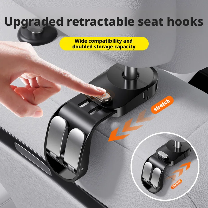 Universal Heavy Duty Car Seat Headrest Hooks