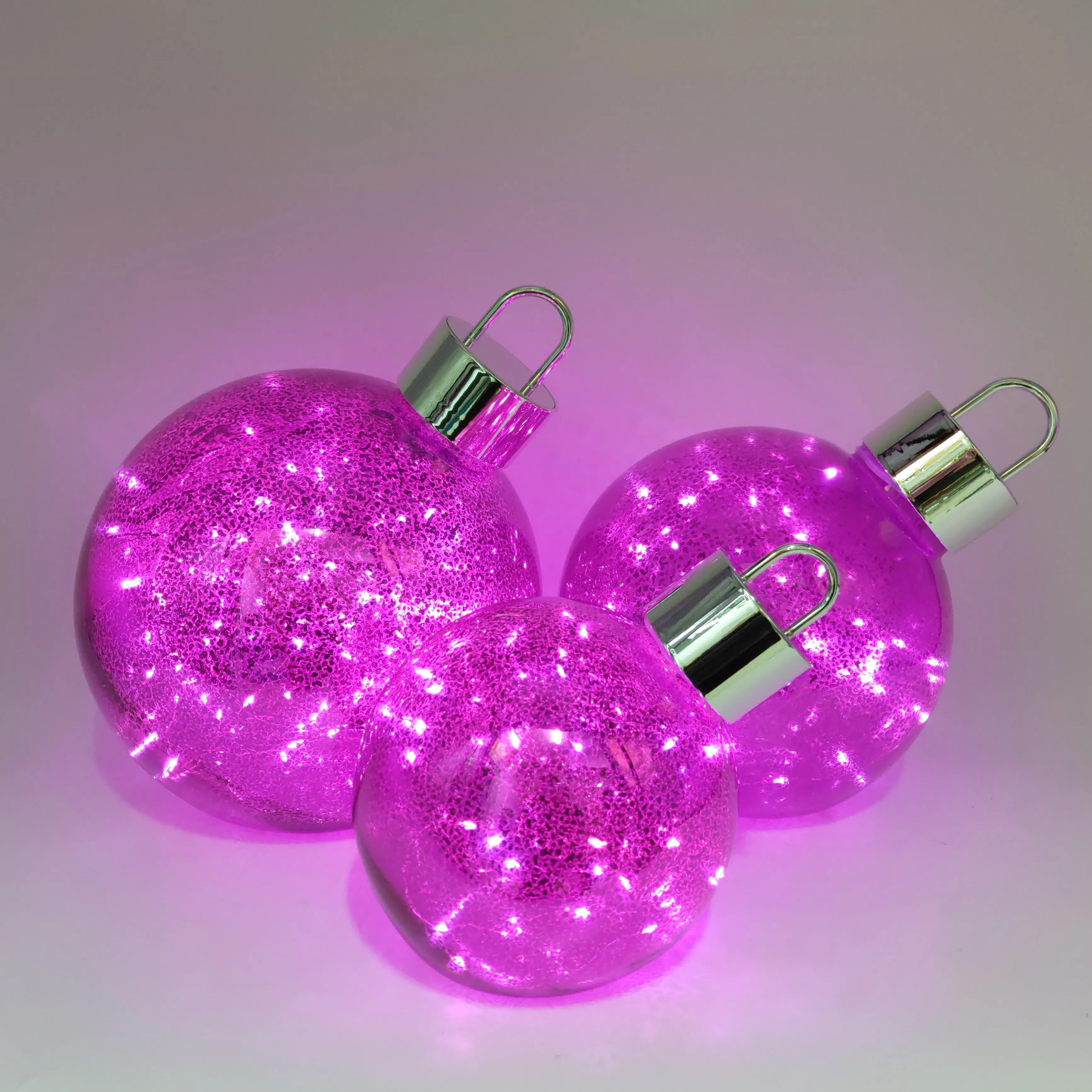 Good quality hot selling big 30 cm glass Christmas decorations ball