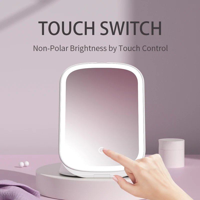 M22 Led Lighted Illuminated Switch Desktop Led Light Intertek Makeup Mirror