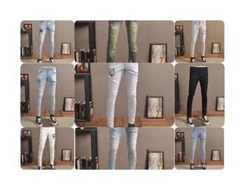 Wholesale business men's denim trousers plus size men's jeans