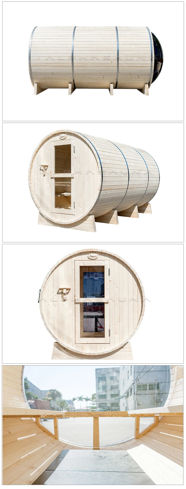 Alphasauna Stainless Steel Band For Diy Barrel Sauna And Wooden Hot Tub