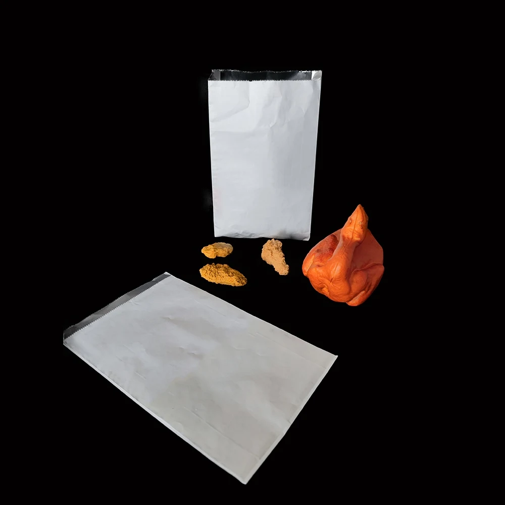 Sac en papier à emporter pour barbecue Sac en aluminium Sac sandwich en aluminium à large ouverture