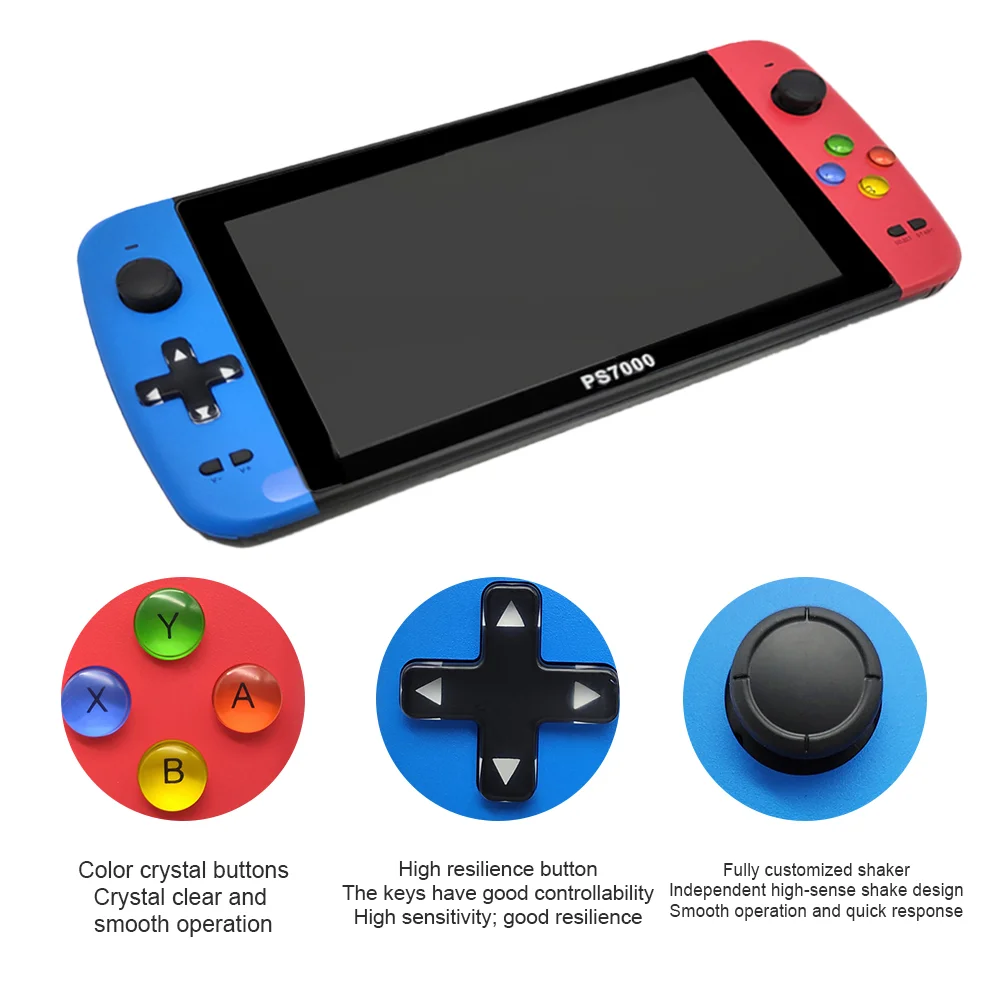 PS7000 HD Retro Portable Handheld Game Console - 5000 Games