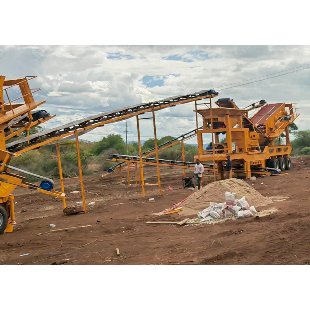Mini Concasseur Mobile à Mâchoires Avec Convoyeur - Pour Granit, Basalte, Béton - Idéal Chantiers Construction, Démolition - Personnalisable, Plusieurs Modèles