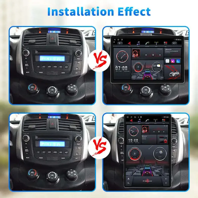 Rotation Android 12 Car Radio Multimedia Player GPS Navigation 13 Inch Car Audio Stereo AHD Camera