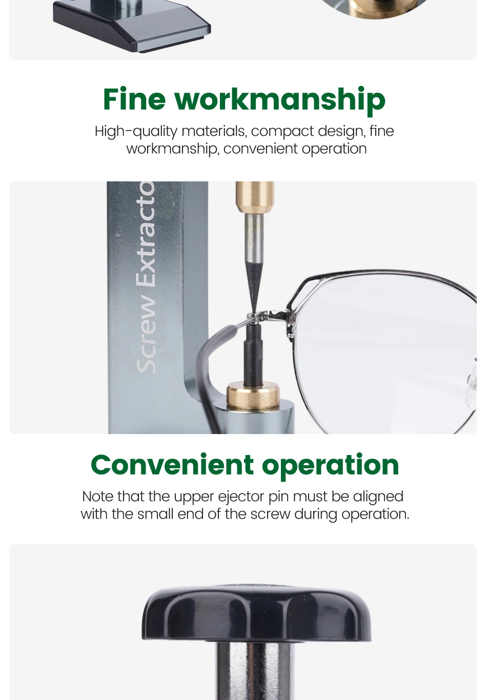 Professional Optical Eyeglasses Screw Extractor Puller Glasses Tool LY-7X