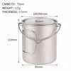 Pot gris de 750 ml