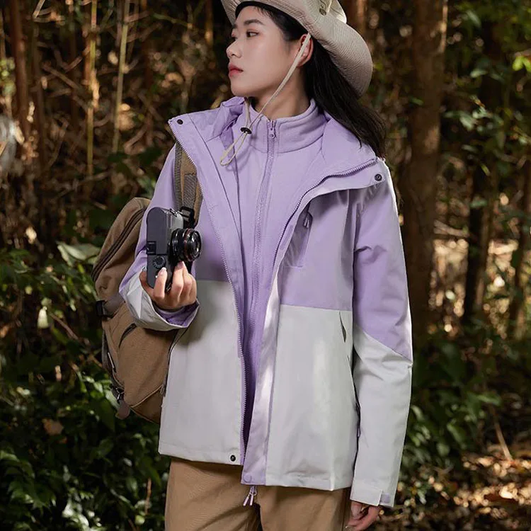 2024 New Design High Quality Men's Mountain Jacket Winter Warm Hooded Rain Jacket Waterproof Coat Pl