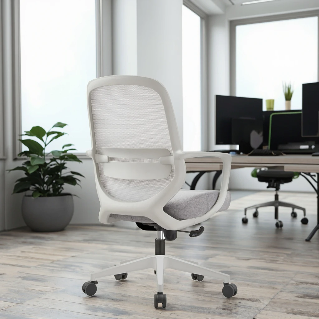 New Arrival 821B Professional Office Chair-Anti-Skid Steel Base Enhanced Ventilation Reinforced Nylon Wheels PU Adjustable 5
