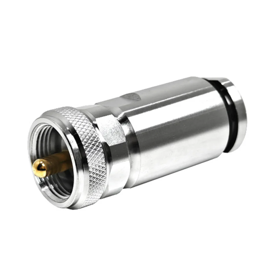 Factory Supply 50 Ohm UHF Male PL-259 Clamp Screw for LMR400 KSR400 RG8 RG8 U RG213 RG214 H1000 Cable RF Connectors in Stock