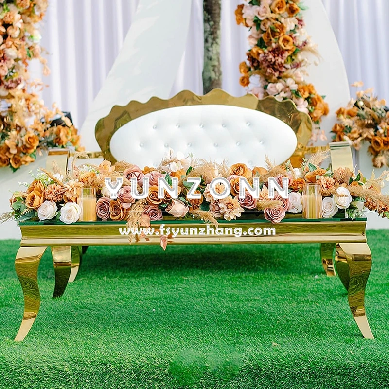 Modern European Design Luxury Sofa with Stainless Steel Gold Frame and 3 Years Warranty for Hotels and Living Rooms