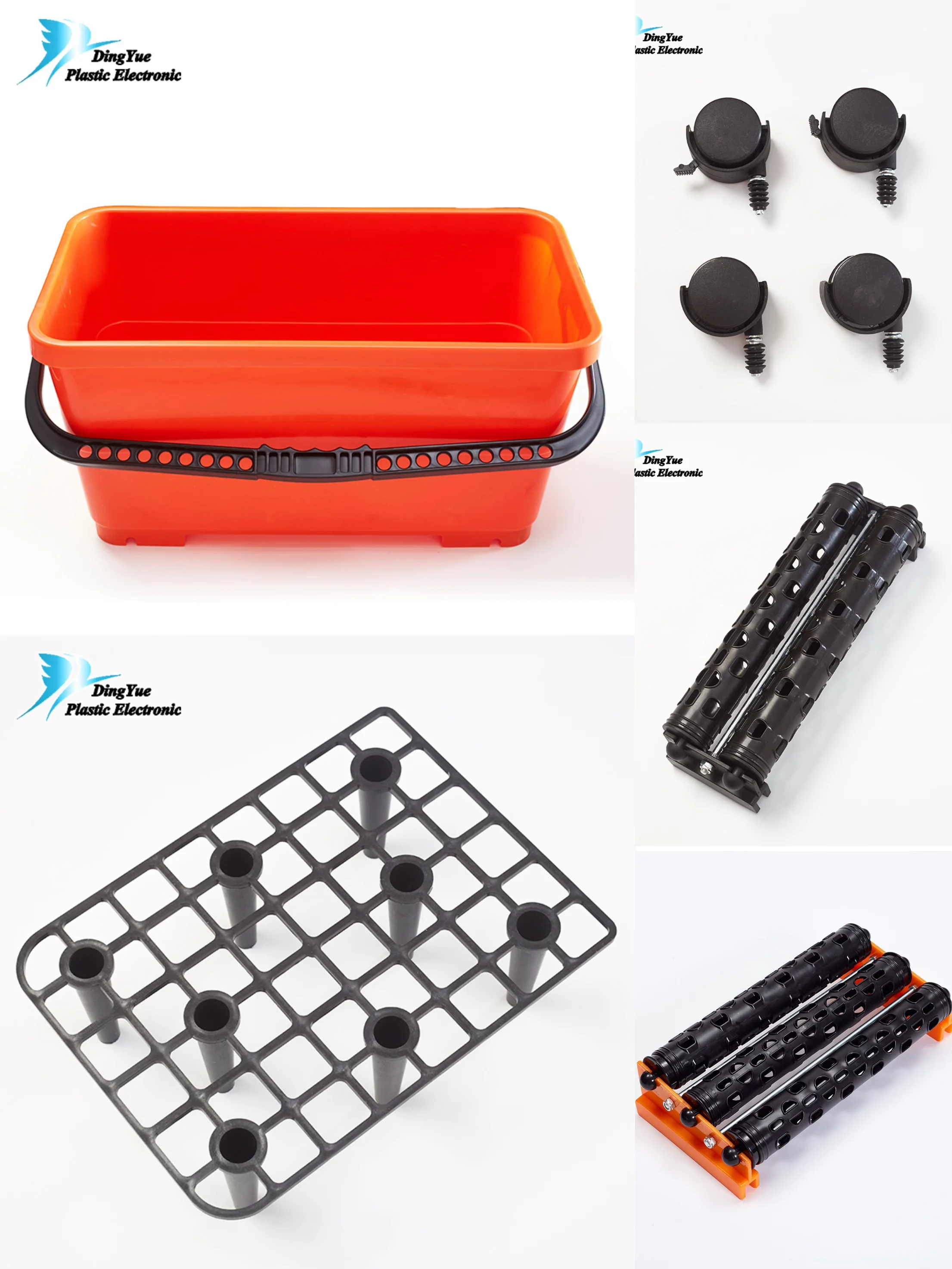 Custom Grout Cleaning System TilerMate Tools Economic Wringer Combo Commercial Mop Bucket Mop Bucket on Wheels