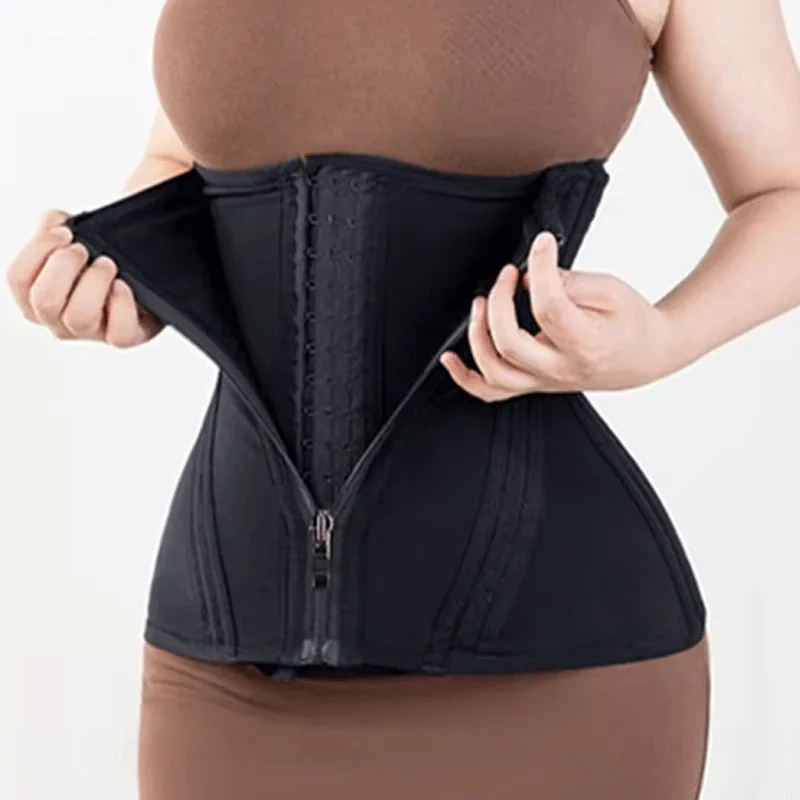 Powernet Good Quality 3-in-1 Underbust Corset Tummy Slimmer Invisible Shaping Girdle for Flat Stomach Waist Slimming Latex