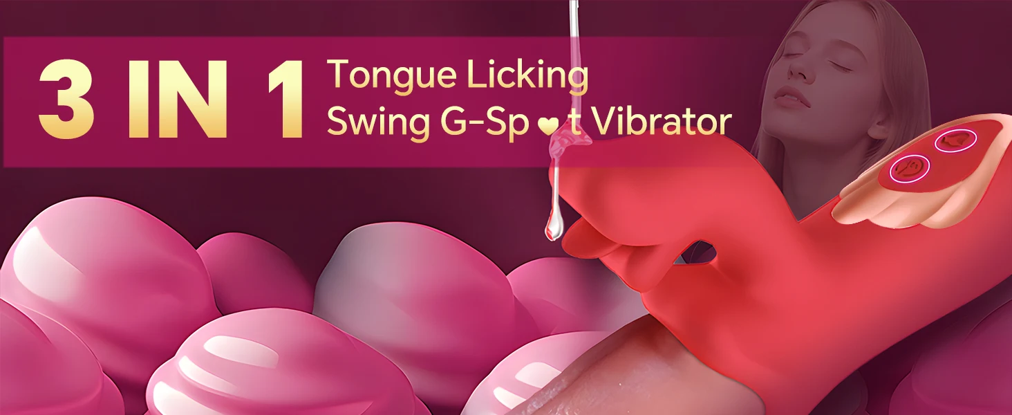 Feature comparison showing tongue-licking and vibration mode differences