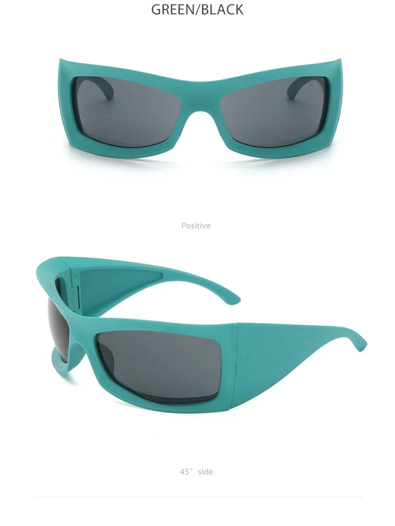 55156 Steampunk Sunglasses 2023 Shades Colorful Fashion Eyewear Women