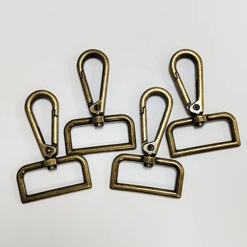 32mm Bag Accessories Antique Brass Color Carabiner Clips Snap Dog Hook for Handbag Backpack