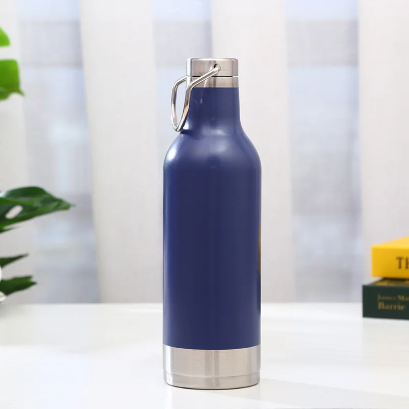 New 304 Retro Beer Bottle Portable Portable Stainless Steel Vacuum