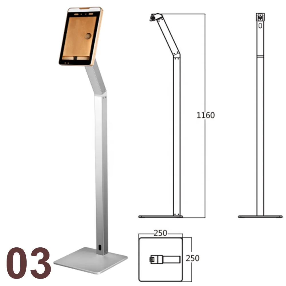 Подставка и кронштейн для распознавания лица, биометрическая машина для измерения температуры тела человека, подставка для измерения высоты