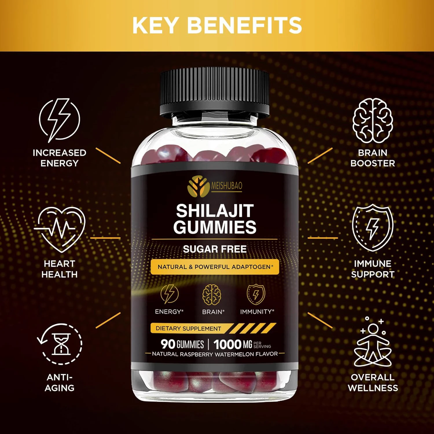 Latest Design Shilajit Gummies Shilajit 5000mg Gummyes Shilajit Gummy