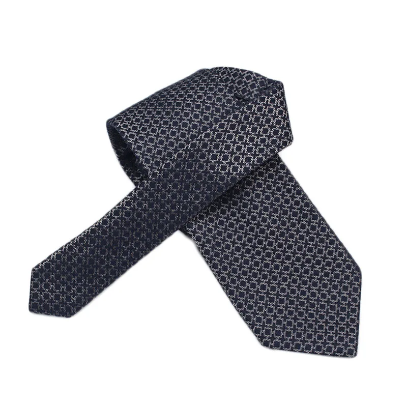 New Classy Printed Neckties Custom Logo Woven Polyester Men Business Neck Tie