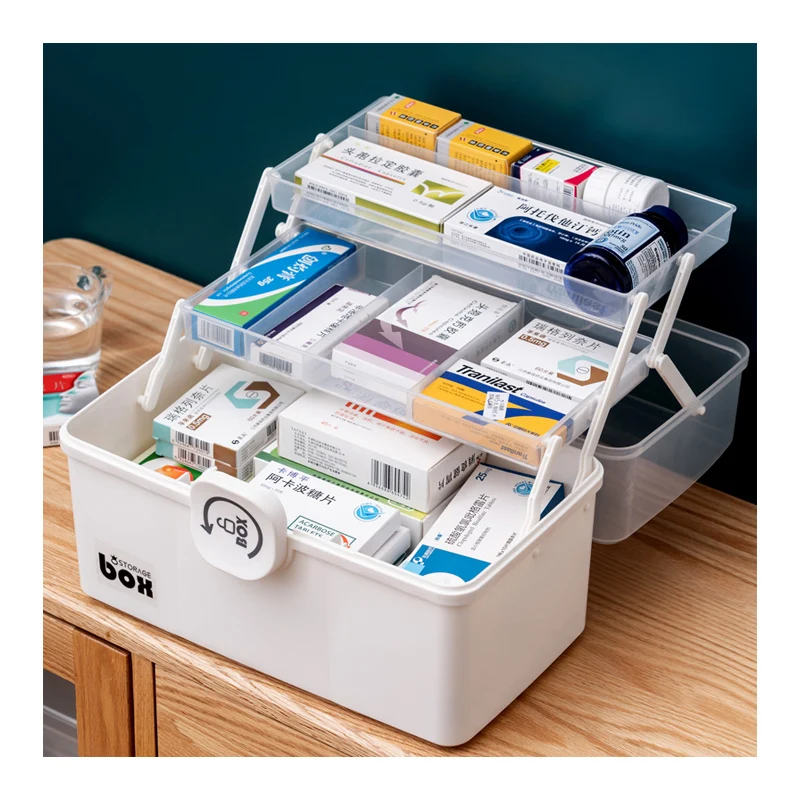 Portable Intelligent Lockable Multifunctional Clear Plastic Pills