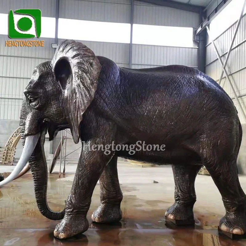 ゾウ　象　金属　ブロンズ像　置物　インテリア　工芸品　美術品　A2522 アレキサンダー社 2頭の象 ブロンズ像 人気 おしゃれ雑貨 | 輸入
