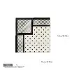 Black white polka dot scarf