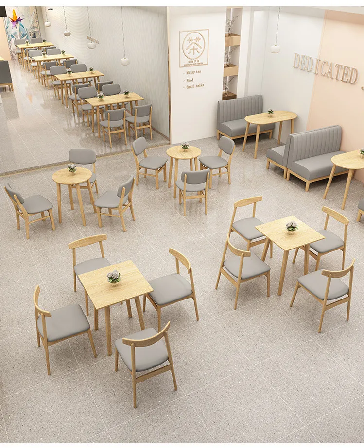 Purelyfeel Solid Wood Coffee Shop Table And Chair Combination