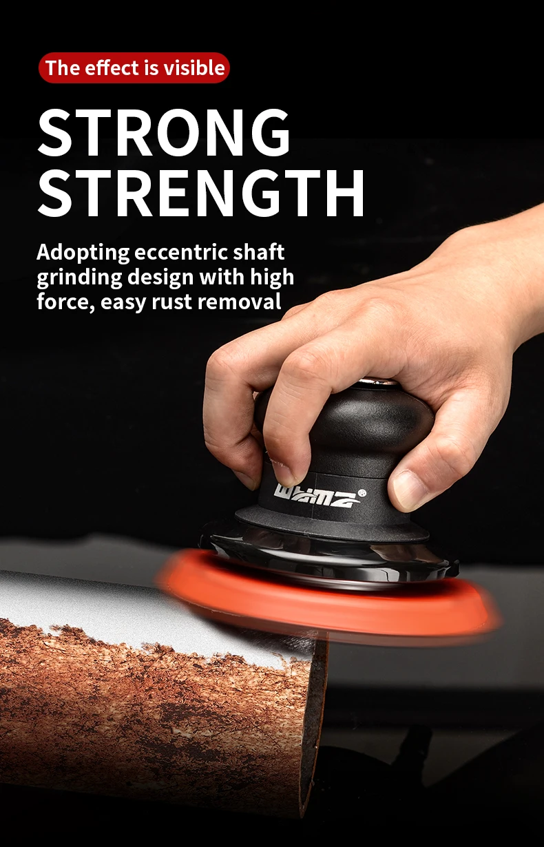 Car Sander Pneumatic 5"6" Dustless Sander For Wood Sander Sanding Car Polishing Pneumatic Car