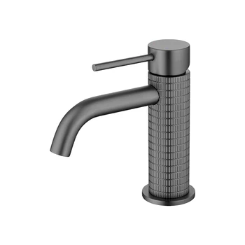 modern graphite bathroom tap contemporary single hole deck mounted single handle knerling basin faucets with ceramic cartridge