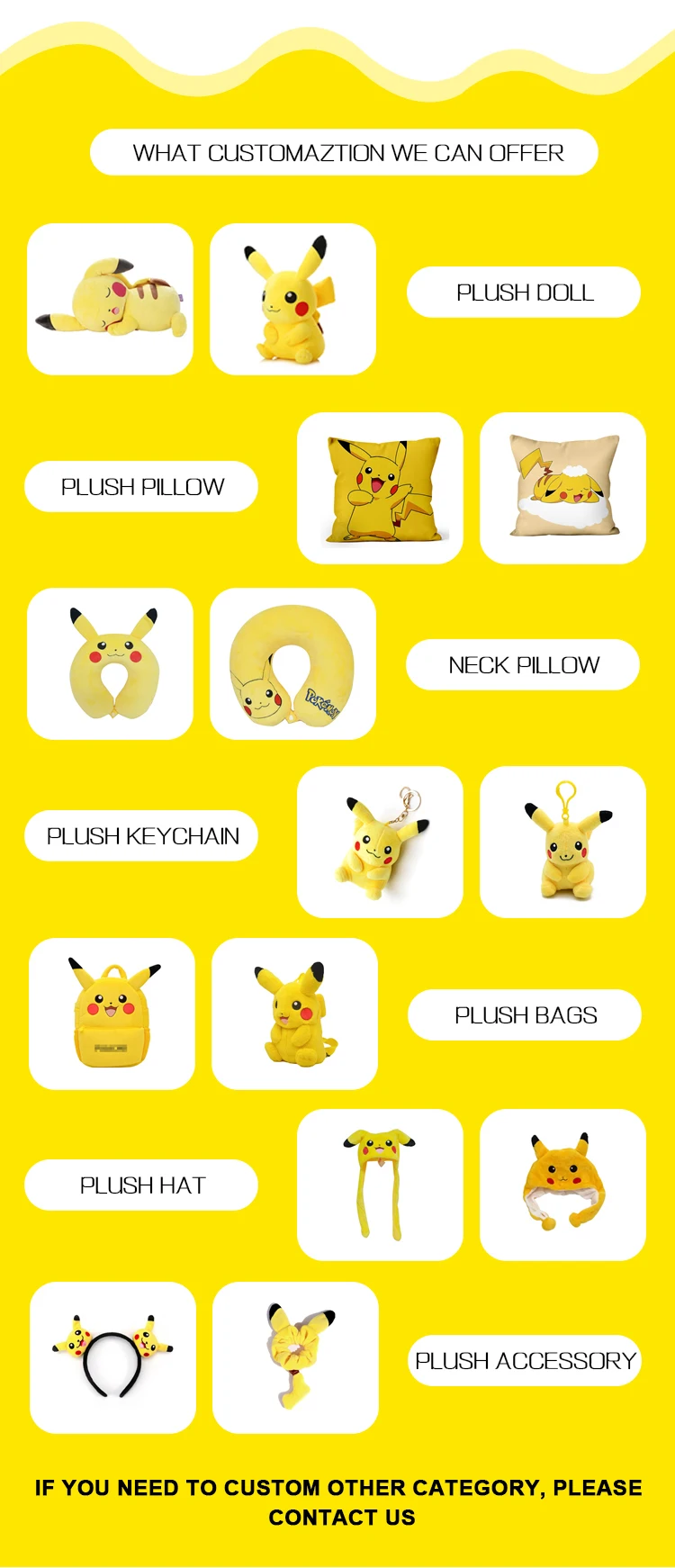 High quality Promotional Custom made Stuffed Cartoon Animal Customization make your own OEM plush soft toys