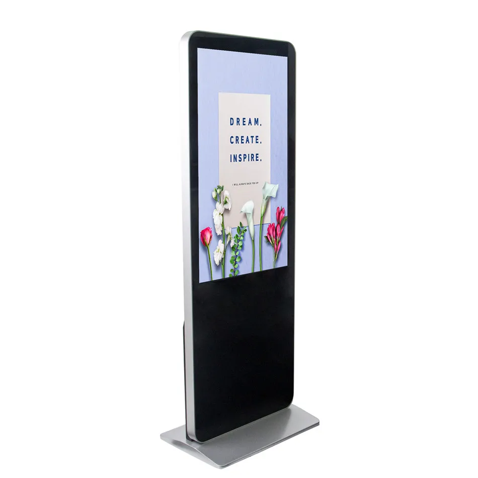 
65 дюймов напольный стенд digital signage, тотем, рекламное табло с ЖК-экранов 