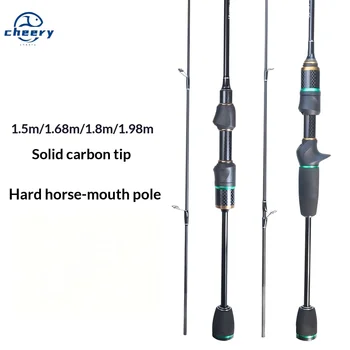 Cheery Solid Carbon Horse Mouth Micro Creek Ultra Light Luya Rod Hard Action Lure Fishing Stream Weihai Factory Spot Wholesale – Hard Lure – view 2
