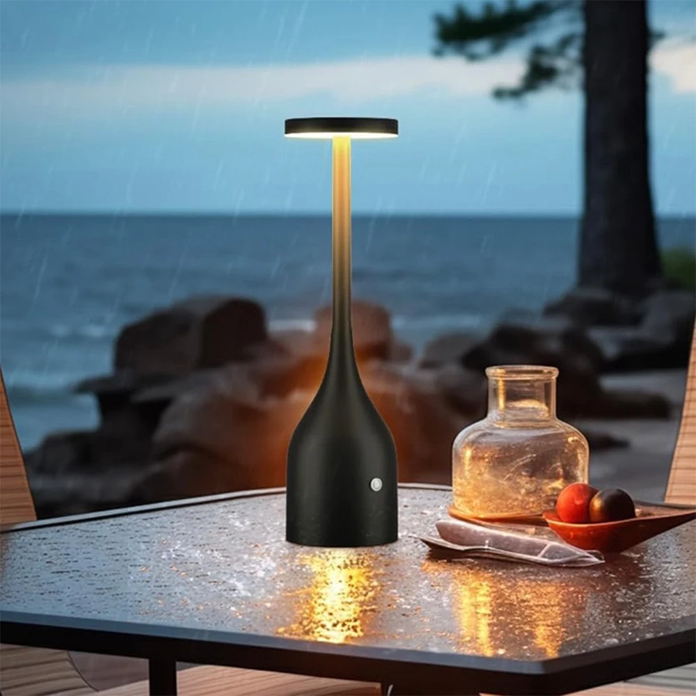 Wine bottle goblet table lamp charging bar bedside table lamp