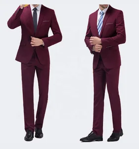 2020 New Arrival Men's 3-Piece Slim Fit Suit Set Single Breasted Groom Jacket with Zipper Fly Pant and Vest Flat Front Style
