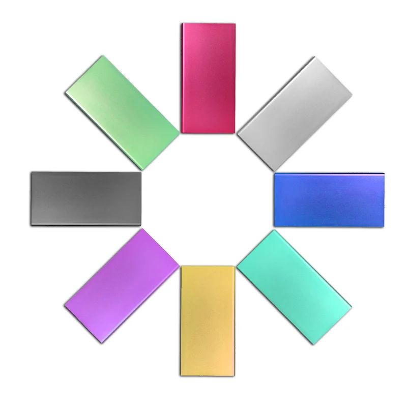 Ultra Thin PowerBank 10000mAh Portable Universal LED Mobile Phone Charger External Battery Bank